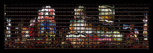 Thomas Kellner, New York, Night at Times Square, 8-11 p.m., 2003 , 136,5 x 42,0cm