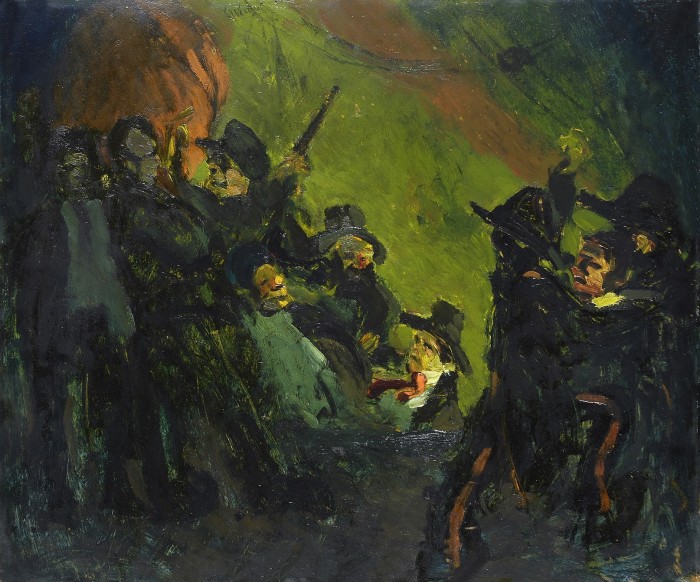 Lorenzo Viani, Comizio anarchico, 1914