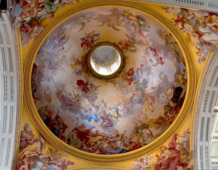 Vincenzo Meucci, affresco cupola Basilica di San Lorenzo, Firenze