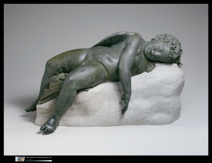 Eros dormiente, III-II secolo a.C., cm 41,9 x 85,2 x 35,6 cm 45,7, con baseNew York, The Metropolitan Museum of Art