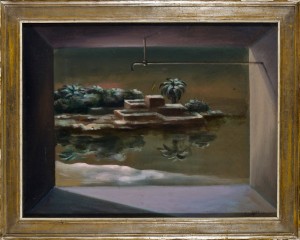 Ercole Pignatelli (Courtesy: Fondazione Tega) Masseria, 1985 Olio su tela, cm 55x72