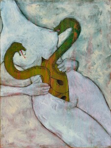 Lolita Timofeeva Immagine riflessa, 2008 Tecnica mista su tela, cm 80x60
