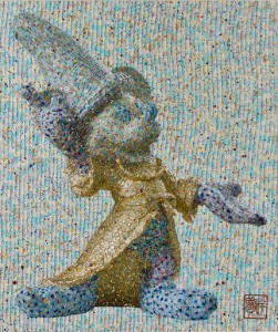 Sam Havadtoy Mickey, 2014 Mixed media on paper, cm 70x58